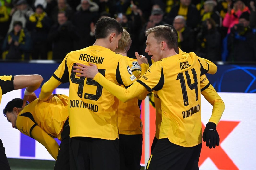 Radość piłkarzy Borussii Dortmund.