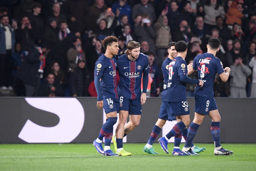 Radość piłkarzy PSG.