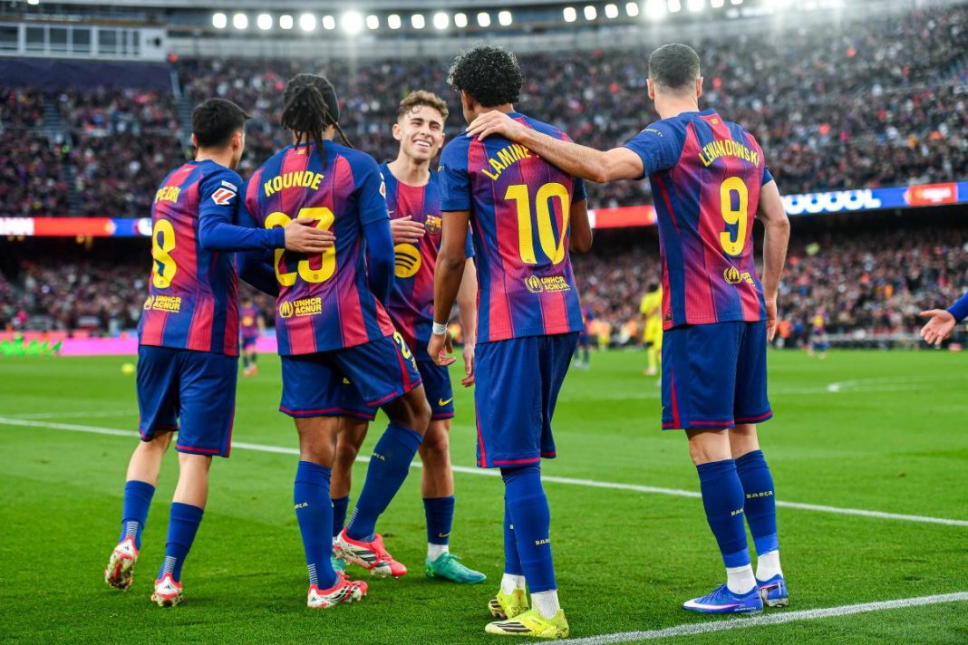 Radość piłkarzy FC Barcelony.
