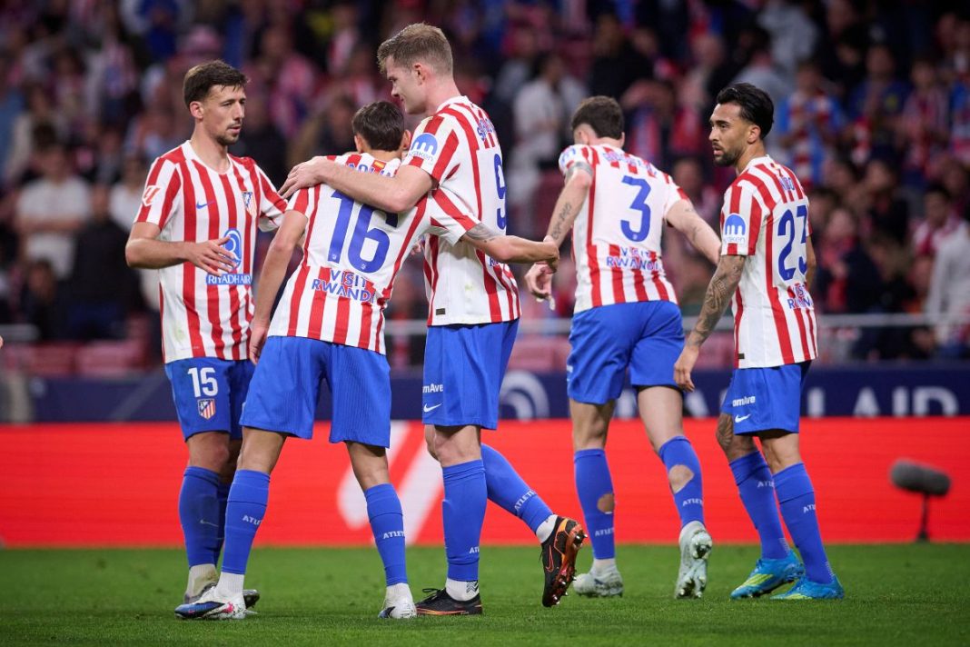 Radość piłkarzy Atletico Madryt.
