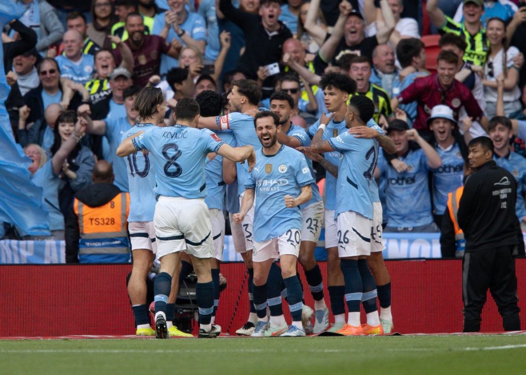 Radość piłkarzy Manchesteru City.