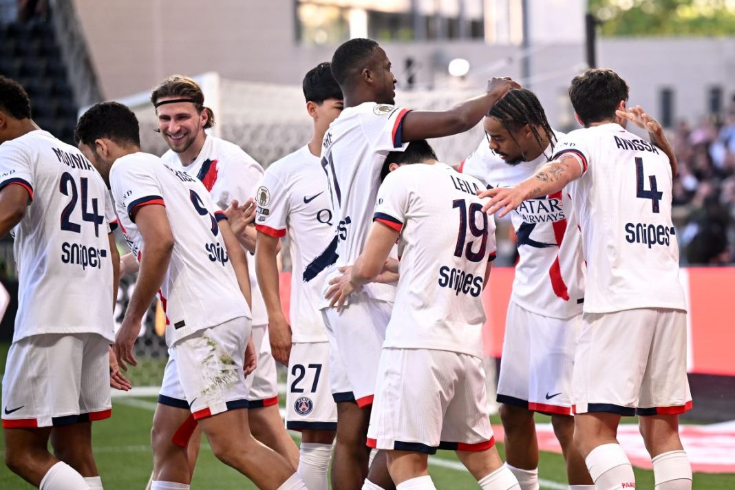 Radość piłkarzy PSG.